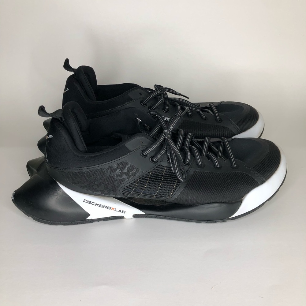 Deckers X Lab 1121651 Men`s Sneakers Size 9 Black Synthetic Casual Athletic